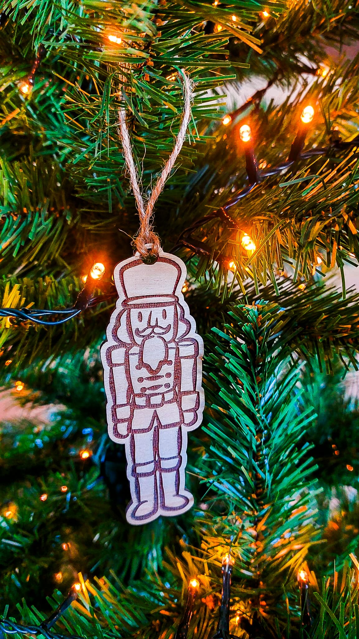 Houten kerstbal met gepersonaliseerde gravure - Afbeelding 4