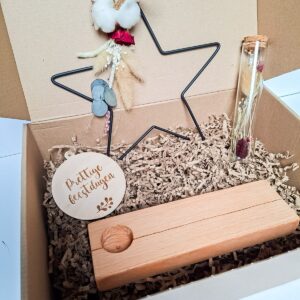 kerstbox droogbloemen gepersonaliseerd geschenk