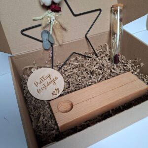 kerstbox droogbloemen gepersonaliseerd geschenk