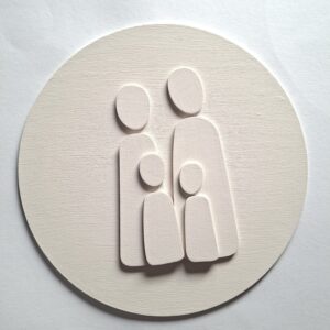 Gepersonaliseerd houten familiefoto, handgemaakte portretten