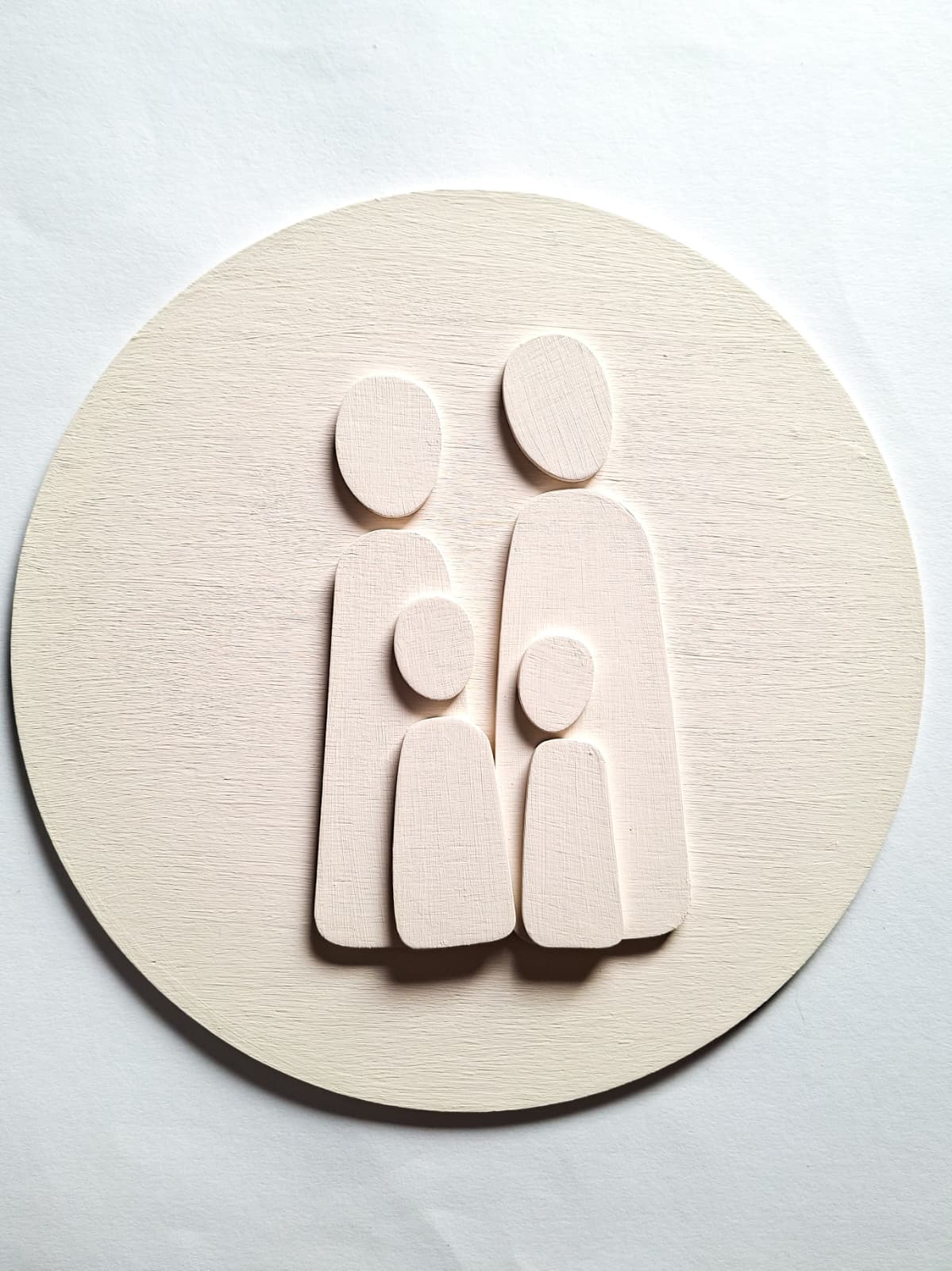 familie 3d abstract, falieportret, lijntekening familie