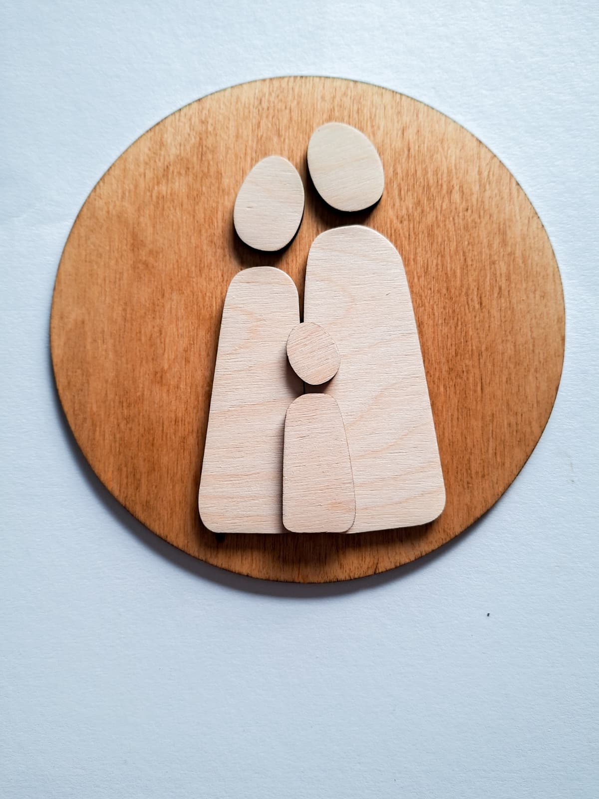 familie 3d abstract, falieportret, lijntekening familie